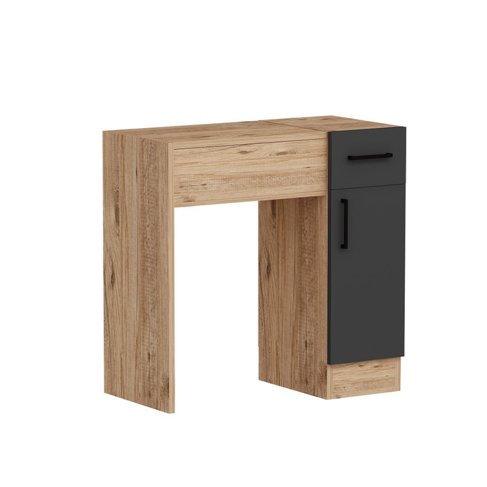 Hanah Home Mesa de maquillaje Pino Atlántico y Antracita